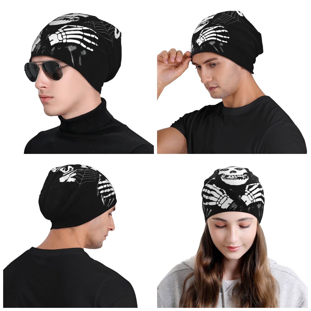 Misfits Horror Punk Rock Knit Beanie – Unisex Winter Skull Cap for Men & Women - Premium beanie from dsers - Just $19.99! Shop now at Lizard Vigilante