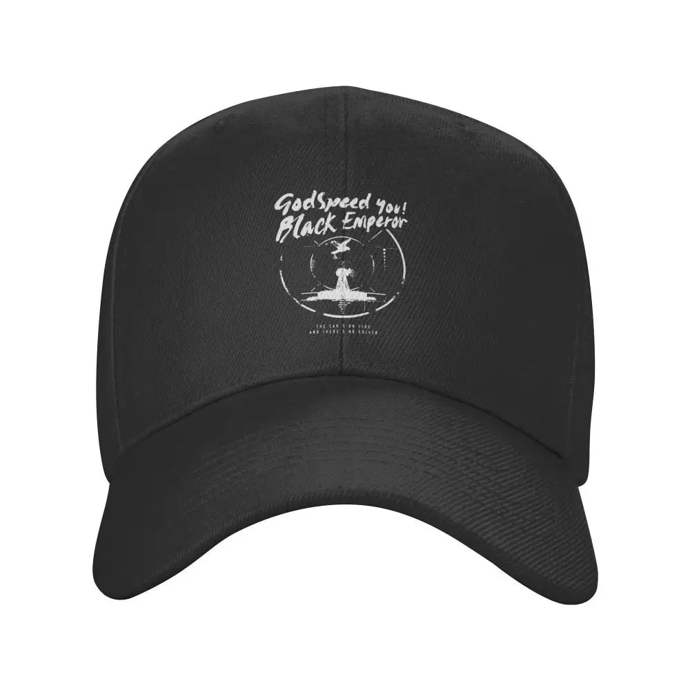 Godspeed You Black Emperor Baseball Cap - Adjustable Fitted Sun Cap for Metal Music Fans - Premium hat from Lizard Vigilante - Just $23.88! Shop now at Lizard Vigilante