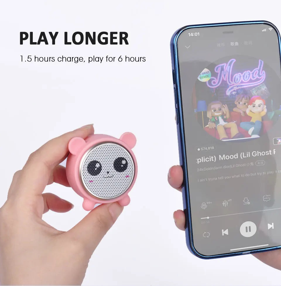 Wireless Bluetooth Animal Speaker Box HIFI Power Mini Speakers TWS Sound Speakers for Outdoor or Office home Panda Baby