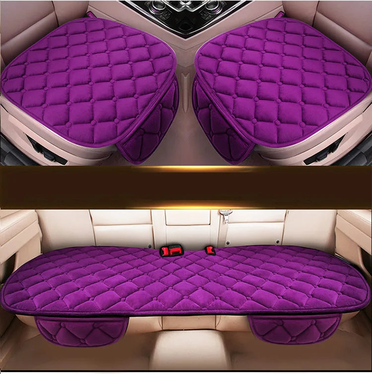 Premium Artificial Fur Car Seat Covers for Renault Kadjar F3 X45 - Front & Rear Velvet Cushions - Premium seat covers from Lizard Vigilante - Just $14.99! Shop now at Lizard Vigilante