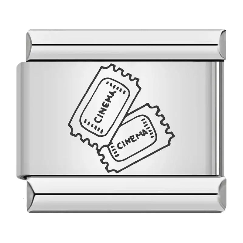 1pc New Designer Exploration Hotel Map Tent Charm Links Fit 9mm Bracelet Stainless Steel Jewelry DIY Making Bangle