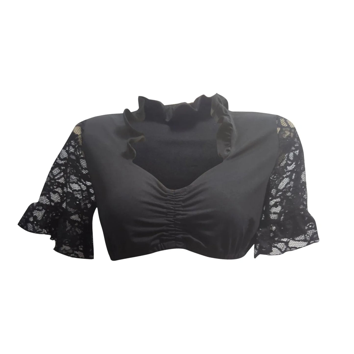 Sexy Lace Crop Top - Perfect for Oktoberfest and Beyond - Premium crop top from Lizard Vigilante - Just $23.88! Shop now at Lizard Vigilante