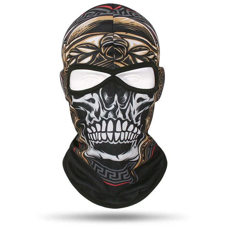 Skull Full Tactical Balaclava Face Cover Hat Motorcycle Mask Skiing Cap Cycling Hunting Head Neck Gaiter Men Bike Helmet Liner - Premium mask from Lizard Vigilante - Just $17.99! Shop now at Lizard Vigilante