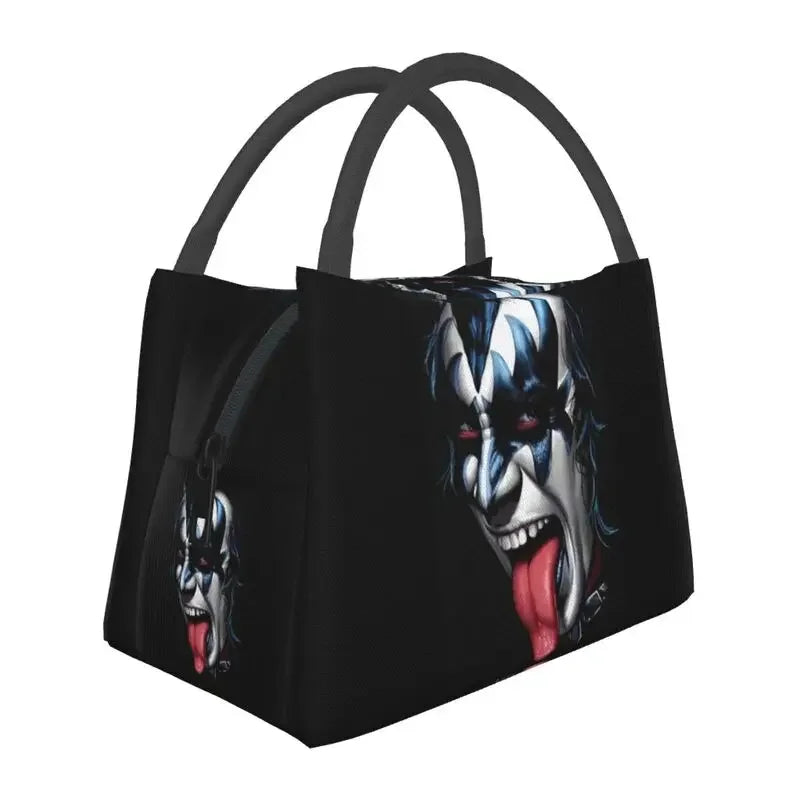 Kiss Heavy Metal Insulated Lunch Bag – Reusable Cooler Thermal Lunch Box for Women - Premium bag from Lizard Vigilante - Just $33.88! Shop now at Lizard Vigilante