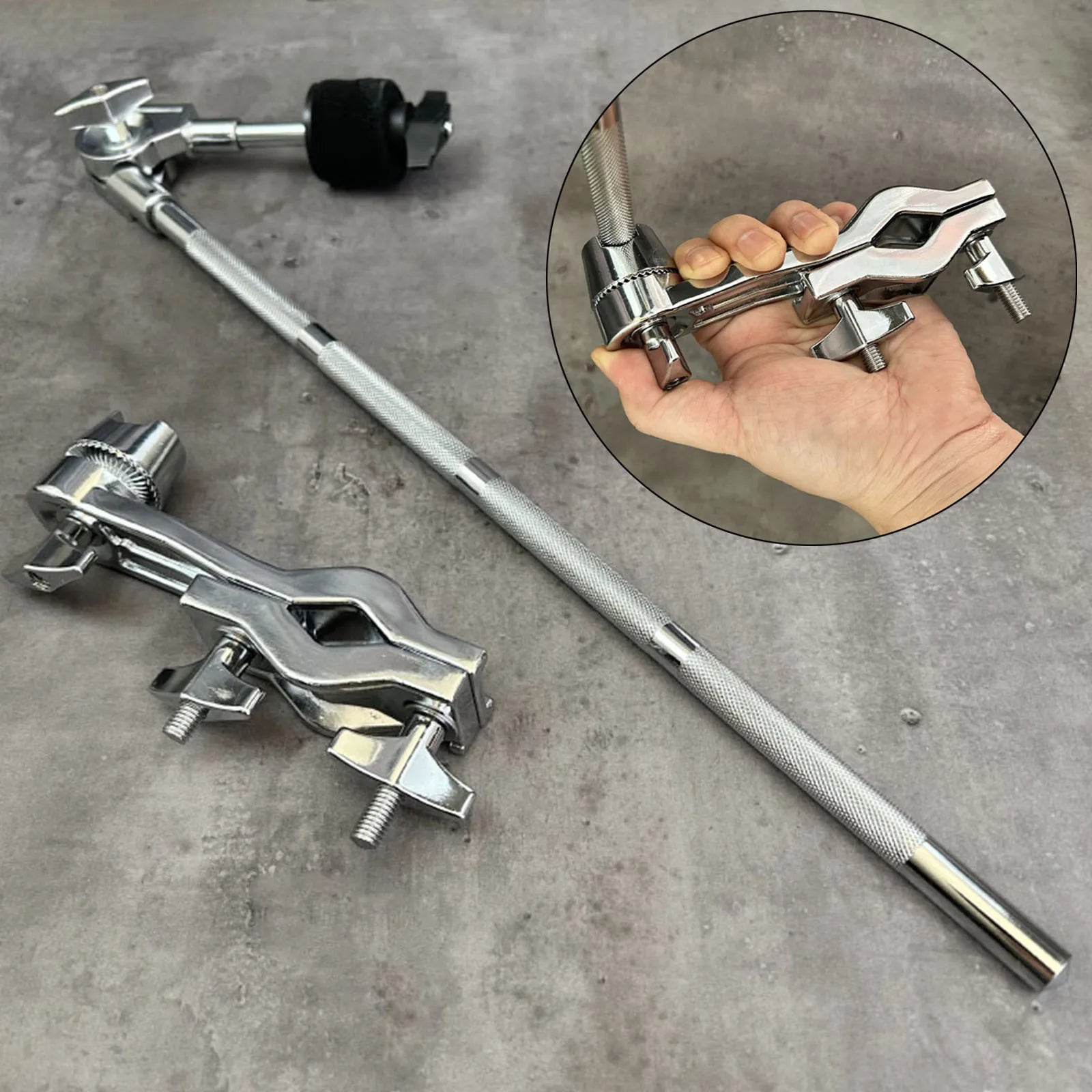 Metal Cymbal Expansion Arm with Adjustable Ratchet Clamp – Universal Stand Holder for Drum Sets, Crash Cymbals, and Mounted Percussion - Premium cymbal stand from Lizard Vigilante - Just $47.99! Shop now at Lizard Vigilante