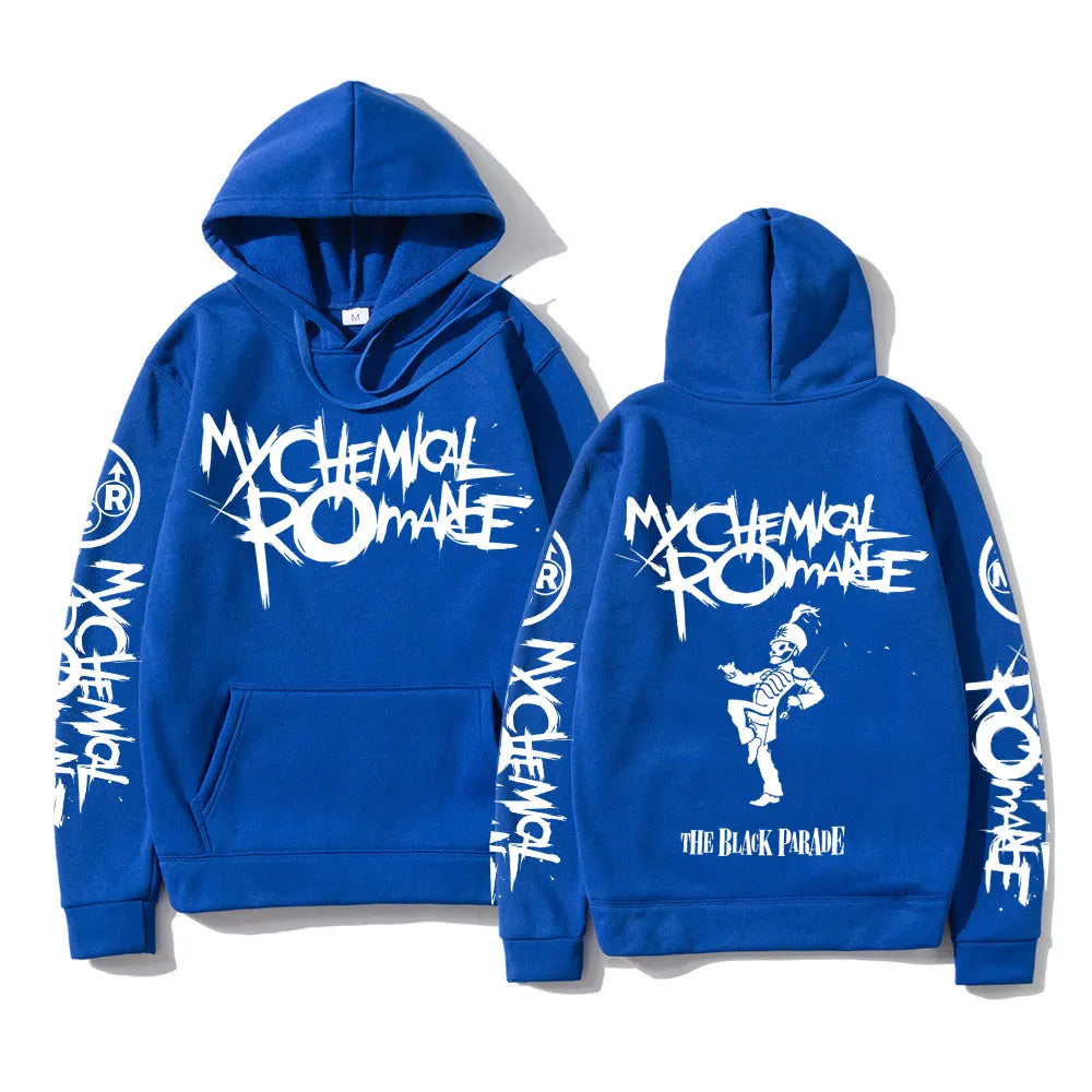 My Chemical Romance Double-Sided Graphic Hoodie – Black Parade Punk Emo Rock Style Sweatshirt for Men & Women - Premium hoodies from Lizard Vigilante - Just $43.88! Shop now at Lizard Vigilante