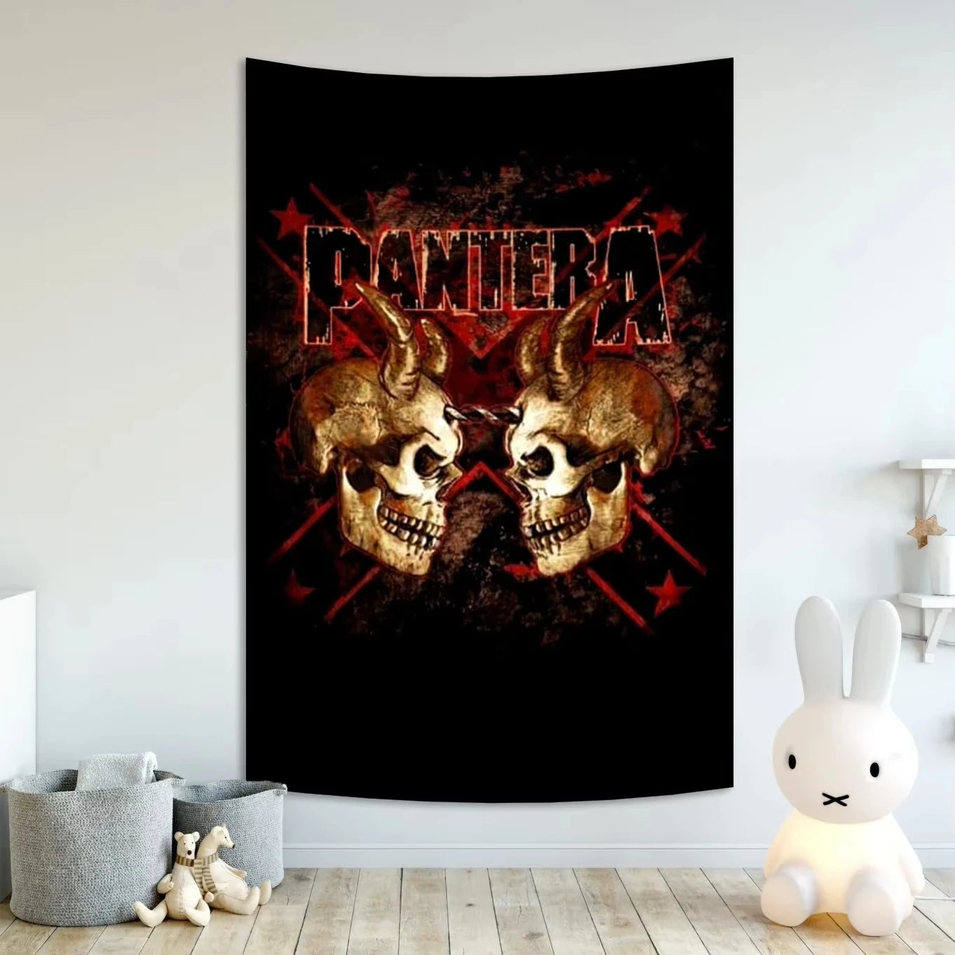 Panteras Nightdrive Wall Tapestry – Heavy Metal Room Banner For Bedroom, Dorm, Studio & Stage Backdrops 🎸🔥