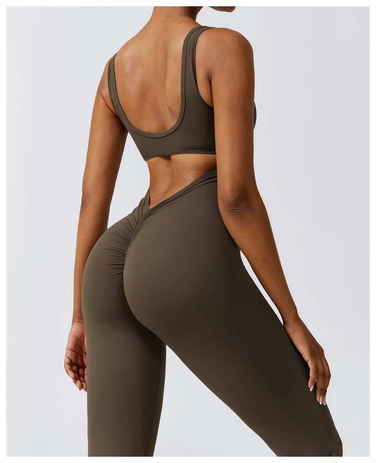 Sexy Back V Jumpsuit Gym Set Women Training Yoga Suit Sportswear Women Sports Jumpsuit Fitness Rompers Stretch Workout Bodysuits - Premium  from Lizard Vigilante - Just $36.99! Shop now at Lizard Vigilante