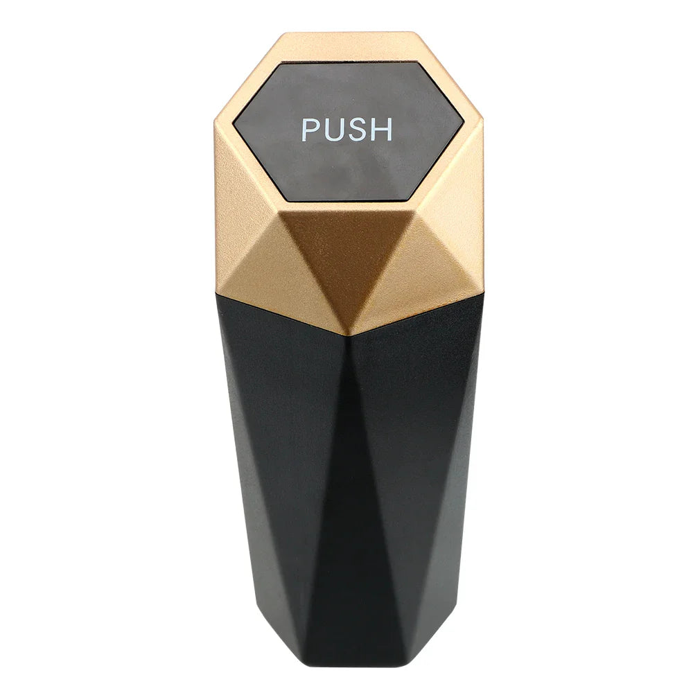 Portable Car Dustbin with Lid Car Trash Can for Automotive Car Home Bedroom Office Leak-proof Auto Trash Bin Mini Garbage Bin