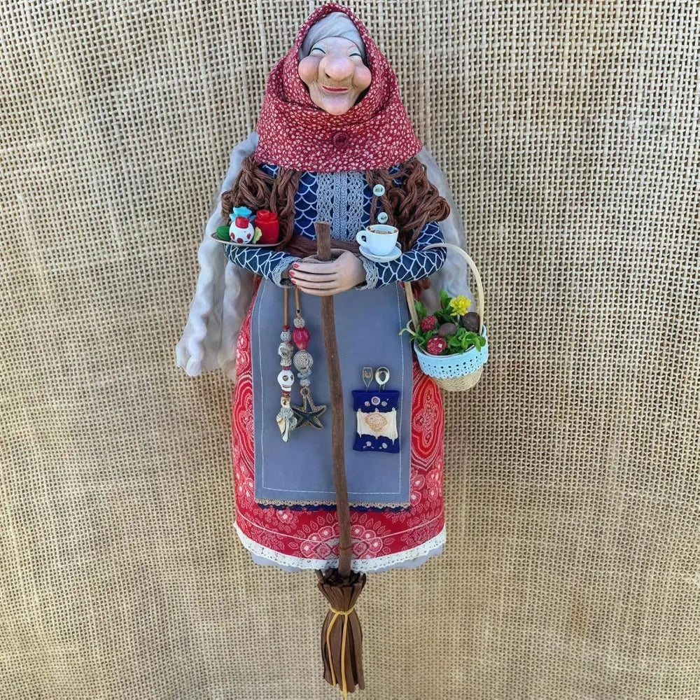 Halloween Kitchen Witch Doll Witch Doll Door Decor Good Luck Charm Home Charming Festive Antique-Inspired Decor Home Decoration