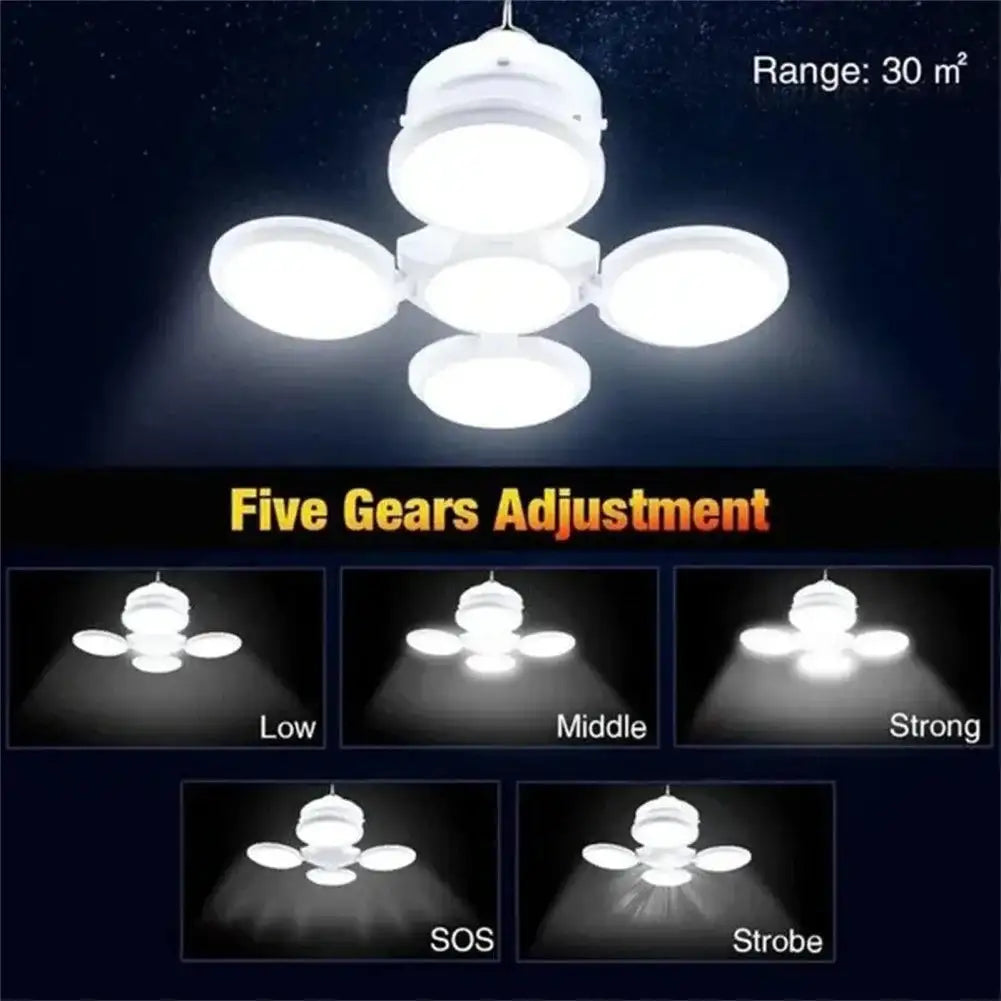 Portable Solar Powered LED Rechargeable Camping Light Hook Tent Light Multifunctional Outdoor Emergency Lighting Spotlight