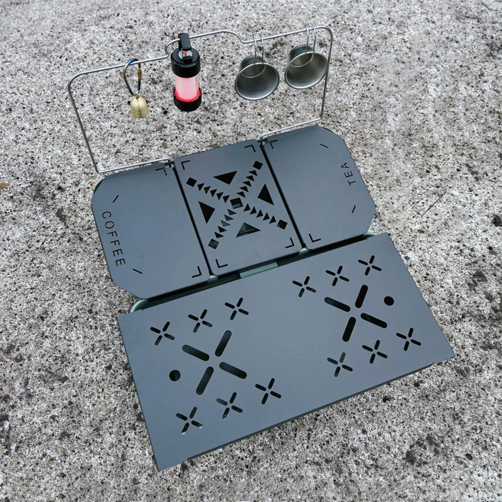 Aluminum Alloy Folding Table Top for Stanley Lunch Box 9.4L - Versatile Outdoor Camping Gear!