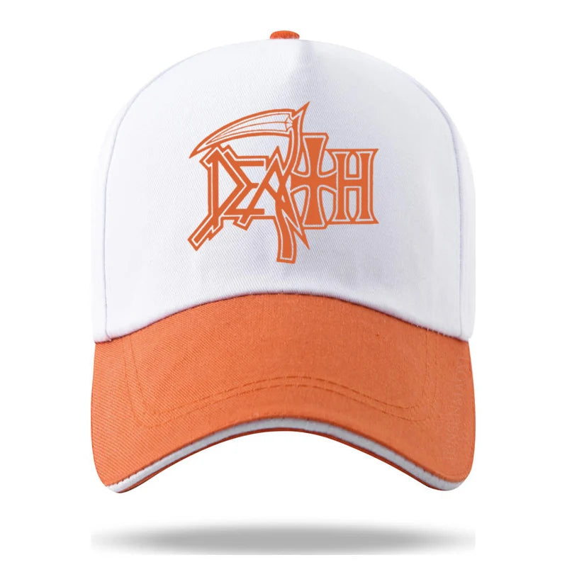 DEATH Cap METAL Hat Baseball Cap Casquette Hats Fitted Casual Dad Hats for Men Women Unisex - Premium Baseball cap from Lizard Vigilante - Just $22.99! Shop now at Lizard Vigilante