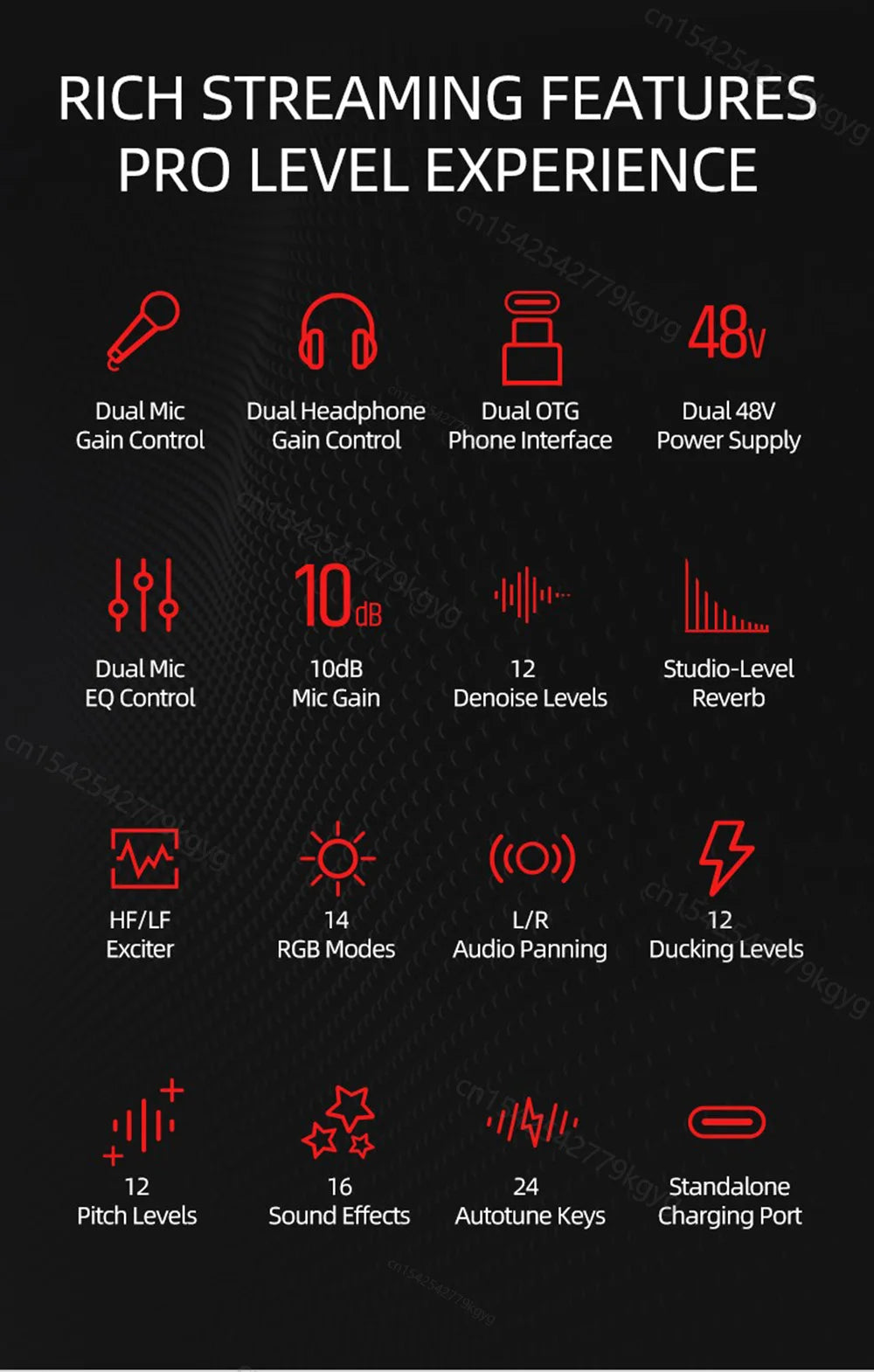 Takstar MX3 RiotMixer — Apocalypse Edition | Pro Webcast Sound Card With 16 FX, Dual XLR, Noise-Killer Engine & Chaos Control Console