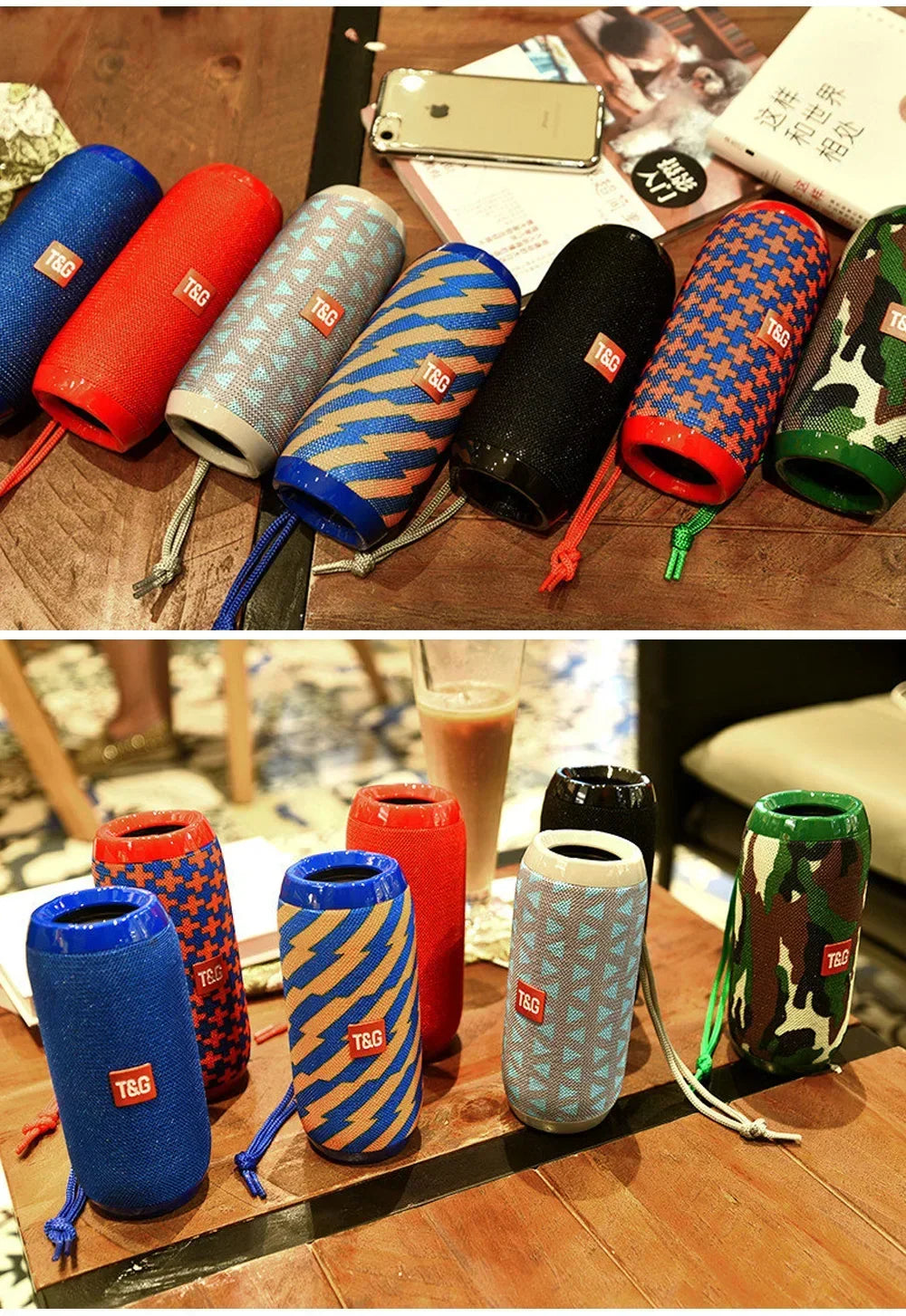 TG117 Bluetooth Speakers Portable Wireless Sound Box  Outdoor Waterproof Stereo Surround Supports TF Radio altavoz bluetooth