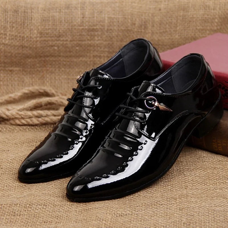 Fashionable Men's Pointed Toe Leather Casual Shoes – Trendy Business and Driving Style, Comfortable & Waterproof - Premium shoes from Lizard Vigilante - Just $41.08! Shop now at Lizard Vigilante