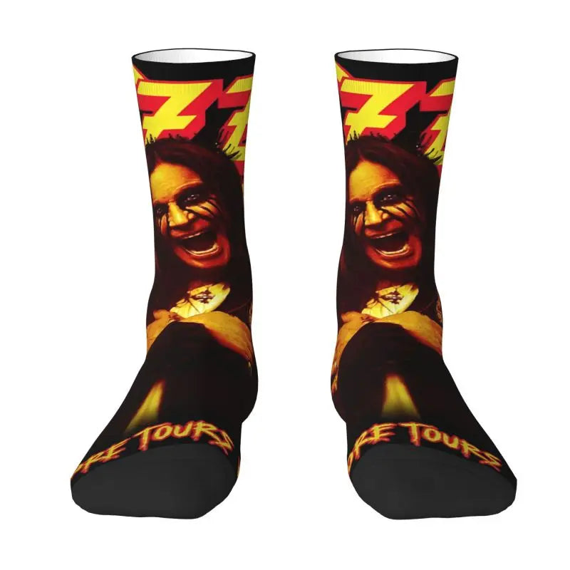 Ozzy Osbourne British Rock Heavy Metal 3D Printed Crew Socks - Premium socks from Lizard Vigilante - Just $18.88! Shop now at Lizard Vigilante