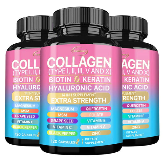 Collagen Supplement - Supports Skin Care, Nails, Hair, Antioxidants and The Immune System