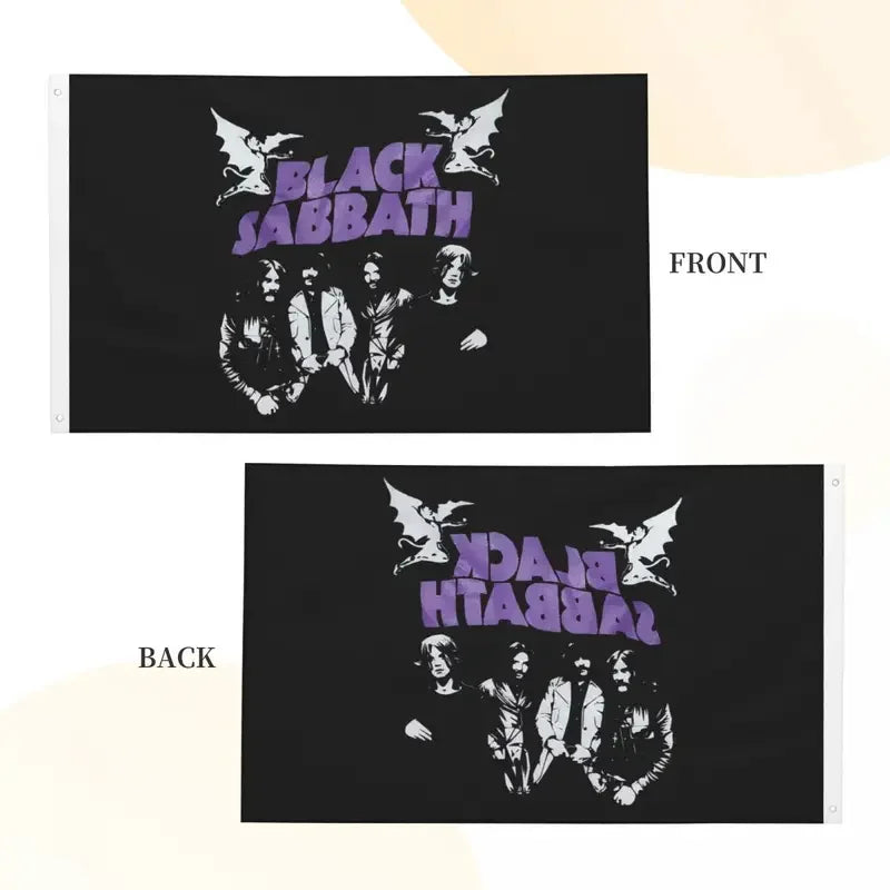 Black Sabbath Rock Flag – Double-Sided 90x150cm Indoor/Outdoor All-Weather Banner for Home, Dorm, and Wall Décor - Premium flag from Lizard Vigilante - Just $19.99! Shop now at Lizard Vigilante