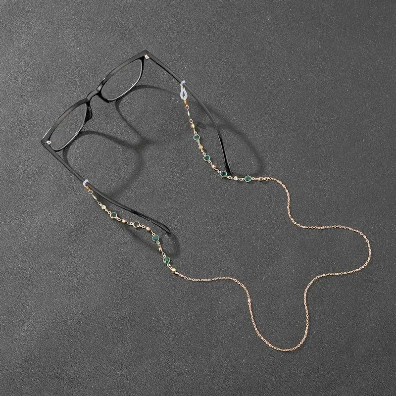 Zircon Crystal Beaded Eyeglass & Mask Chain: The Ultimate Accessory for Women