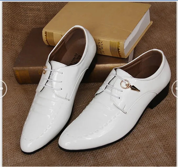 Fashionable Men's Pointed Toe Leather Casual Shoes – Trendy Business and Driving Style, Comfortable & Waterproof - Premium shoes from Lizard Vigilante - Just $41.08! Shop now at Lizard Vigilante