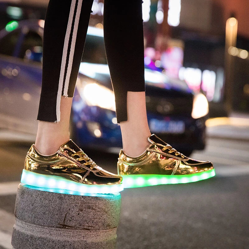 LED Light-Up Shoes | Fashionable and Fun Footwear - Premium footwear from Lizard Vigilante - Just $39.99! Shop now at Lizard Vigilante