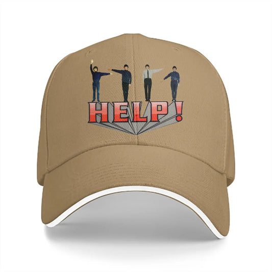 The Beatle Pure Color Dad Hats Help Casual Sun Visor Peaked Cap - Premium Hat from Lizard Vigilante - Just $23.99! Shop now at Lizard Vigilante