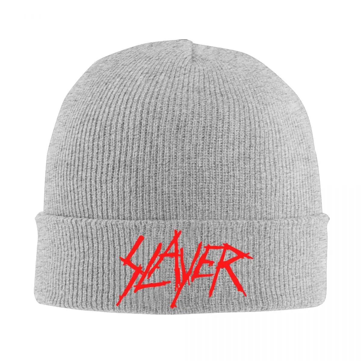 Slayers Logo Knitted Beanie – Warm Winter Hat for Men & Women | Unisex Autumn Color Cap - Premium  from Lizard Vigilante - Just $19.88! Shop now at Lizard Vigilante