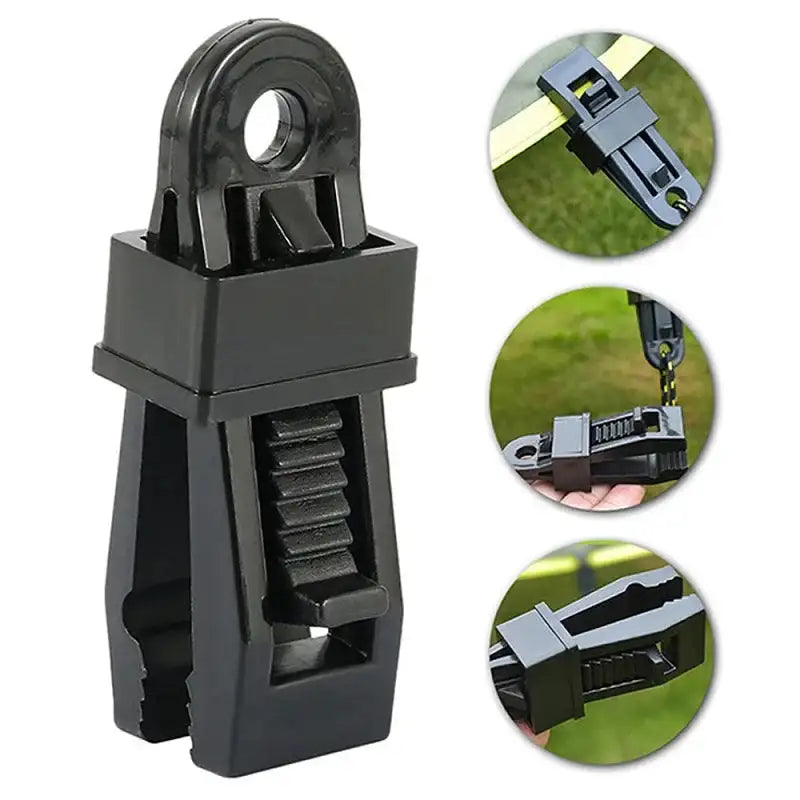 Adjustable Heavy Duty Lock Grip for Tarp Shade Cloth Reusable Clamp for Curtains Windproof Camping Tent Clip Hook Tarpaulin Clip