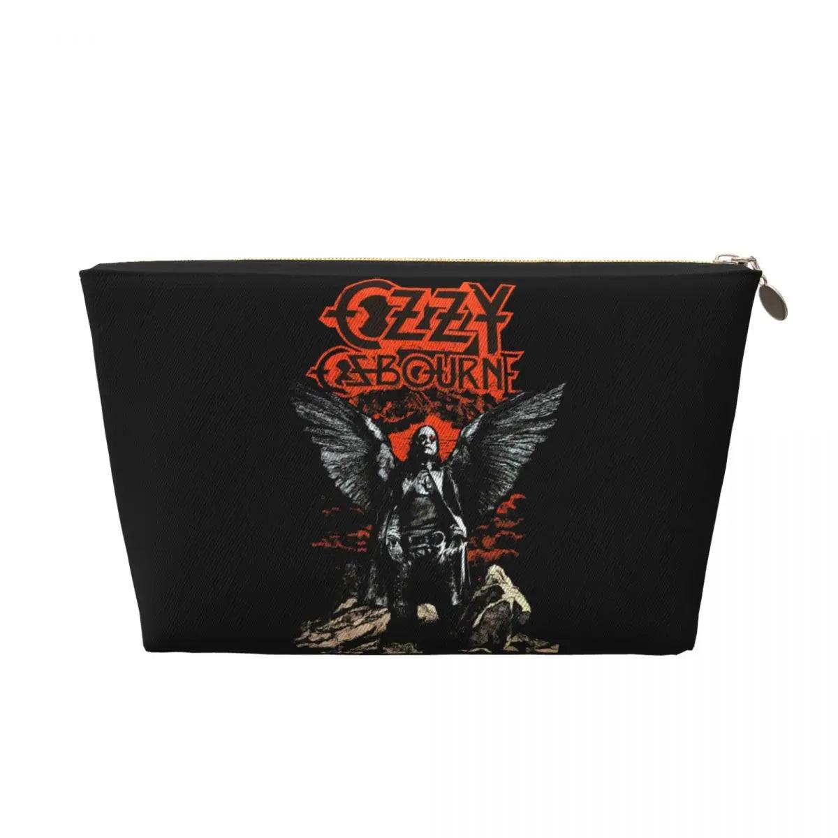 Custom Heavy Metal Rock Ozzy Osbourne Travel Toiletry Bag for Women Makeup Cosmetic Organizer Beauty Storage Dopp Kit - Premium makeup bag from Lizard Vigilante - Just $20.99! Shop now at Lizard Vigilante