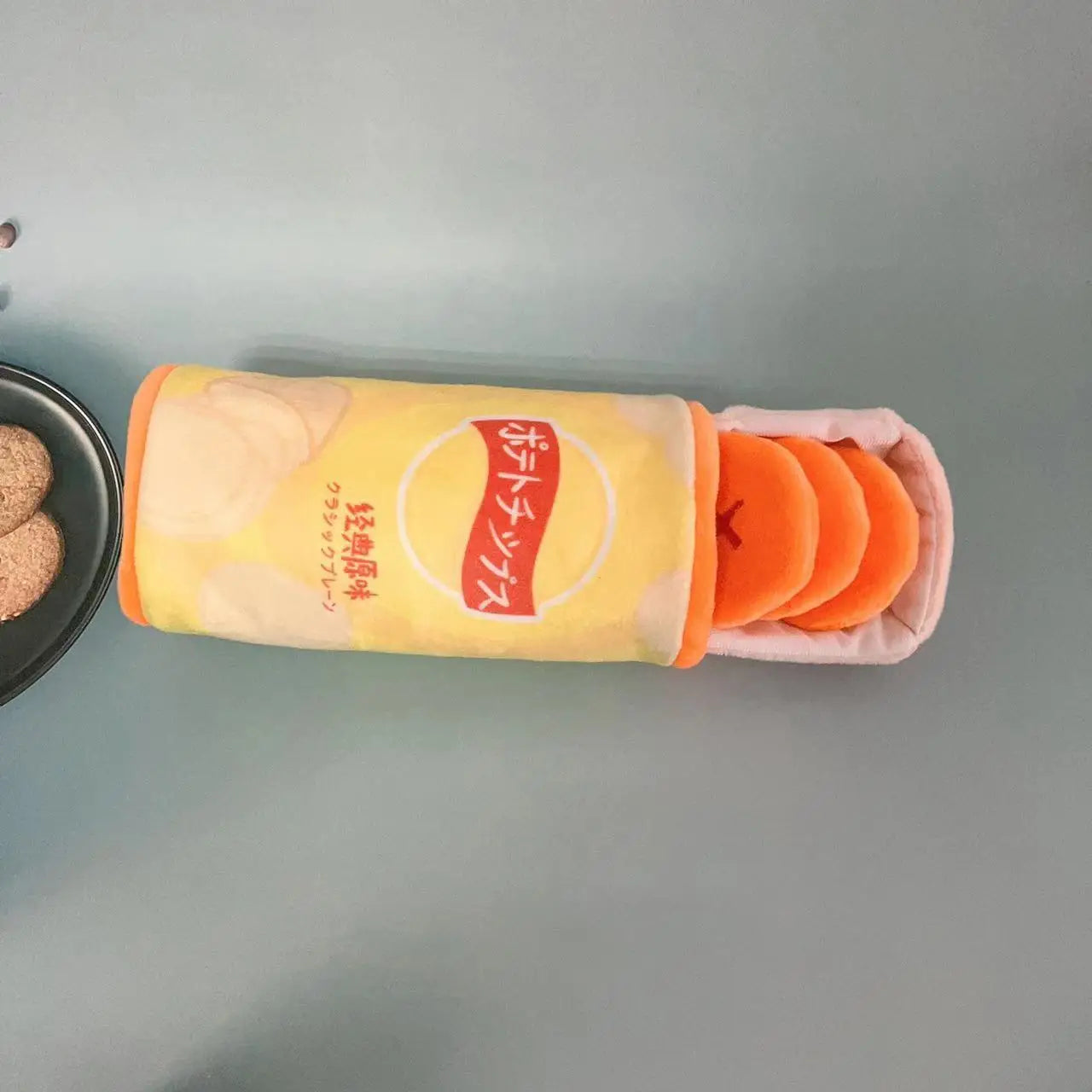 Pet Potato Chip Food Toys Cat and Dog Toys Pet Sniffing Snacks Plush Potato Chips Bite Resistant and Grinding Pet Products Puppy