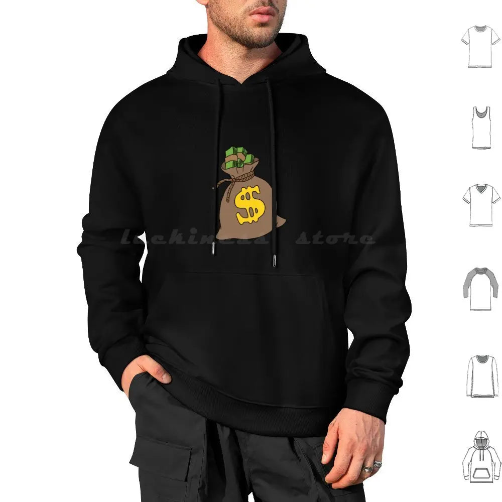 Cash Flow Money Bag Hoodie – Hustle Hard, Stack High! | Rich Mula Dollar Graphic Sweatshirt | Pay Me Payday Streetwear - Premium hoodies from Lizard Vigilante - Just $33.99! Shop now at Lizard Vigilante