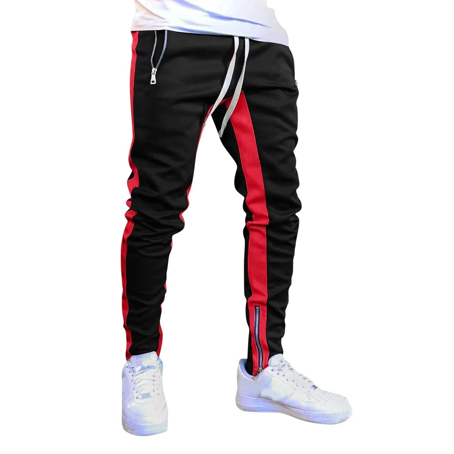 Men's Fashion Track Pants - Casual Streetwear Joggers, Hip Hop Gym Sweatpants with Pockets - Premium track pants from Lizard Vigilante - Just $23.88! Shop now at Lizard Vigilante