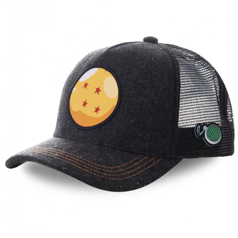 New Dragon Ball Trucker Hat Son Goku Cap Summer Travel Peaked Cap Men's Embroidery Hip-Hop Cap Style Sun Visor Adjustable Mesh - Premium cap from Lizard Vigilante - Just $4.99! Shop now at Lizard Vigilante