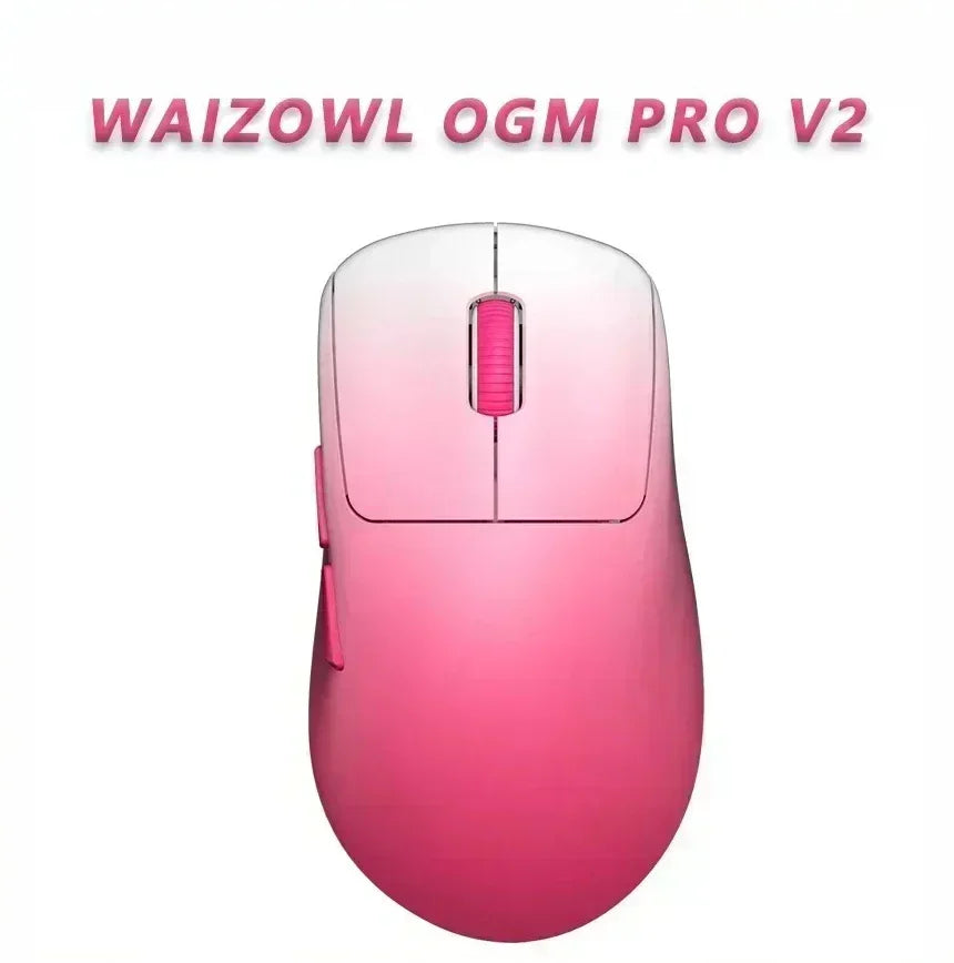 Waizowl OGM Pro V2 Hades Gaming Mouse Customize Wireless Three-Mode Paw3950 30000dpi Lightweight Gaming Mouse E-sports Ergonomic