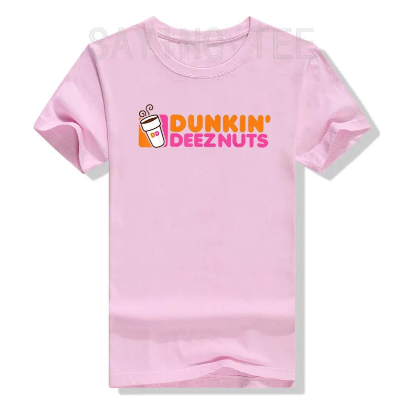 Dunkin' Deez Nuts - Dunkin Deeznuts T-Shirt Aesthetic Clothes Graphic Tee Shirts Tops - Lizard Vigilante