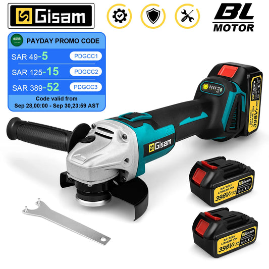 125mm M14 Brushless Angle Grinder – Cordless Electric Power Tool for Makita 18V Battery - Premium power tool from Lizard Vigilante - Just $84.99! Shop now at Lizard Vigilante