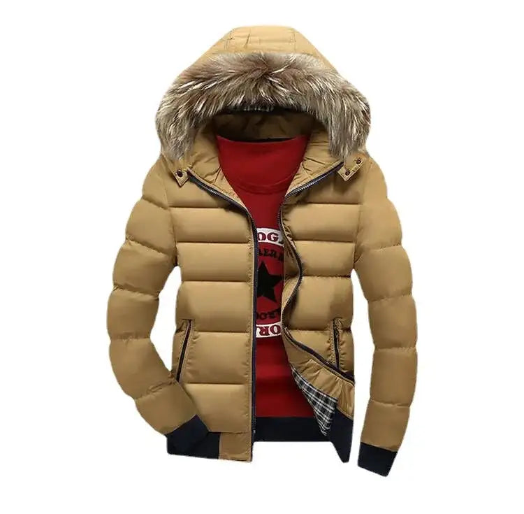 2023 New Jackets Men Winter Warm Faux fur Hoodies Outwear Slim Mens Coats Windbreaker Men Jacket chaqueta hombre MY132