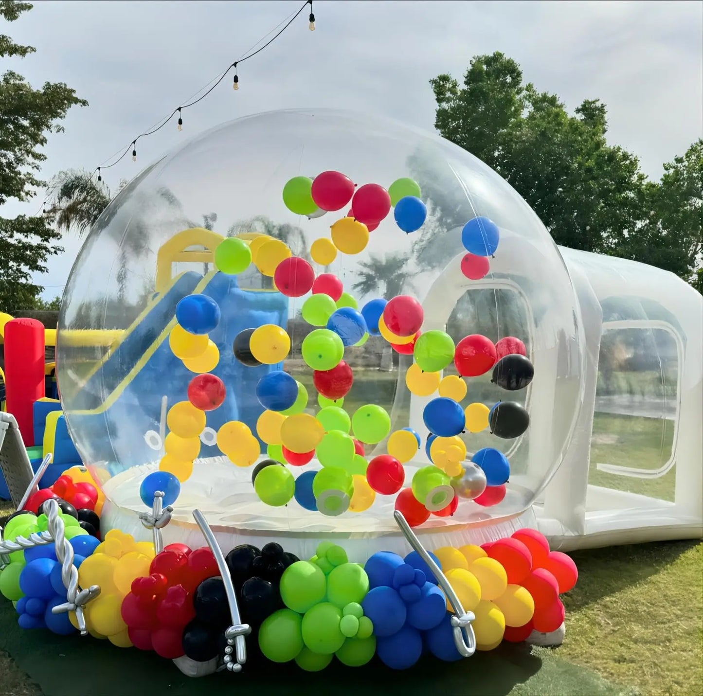 10FT Inflatable Bubble House with Trampoline – Transparent Dome Party Fun Tent with Powerful Blower & Free Shipping – Commercial Grade PVC Bouncer for Ultimate Indoor & Outdoor Excitement - Premium bounce house from Lizard Vigilante - Just $1181.08! Shop now at Lizard Vigilante