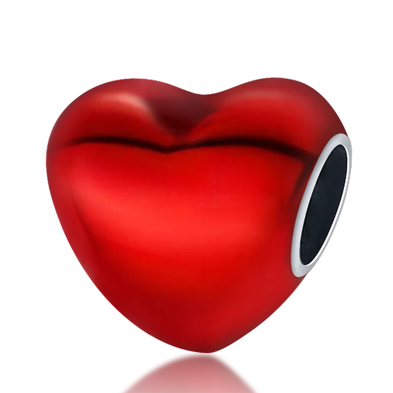 925 Silver Valentine's Day Snake Year Series Pendant Suitable for 925 Sterling Silver Original Women's Bracelet DIY Jewelry Gift