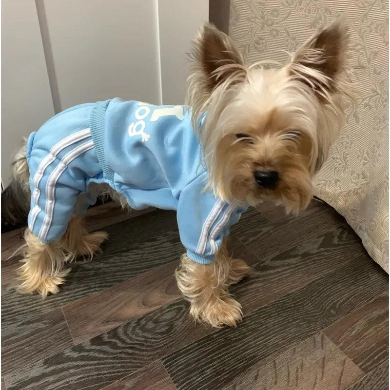 Tracksuit for Dogs Spring Autumn Dog Clothes Sport Sweatshirt Jumpsuit for Small Dogs French Bulldog Yorkie Chihuahua Hoodies - Lizard Vigilante