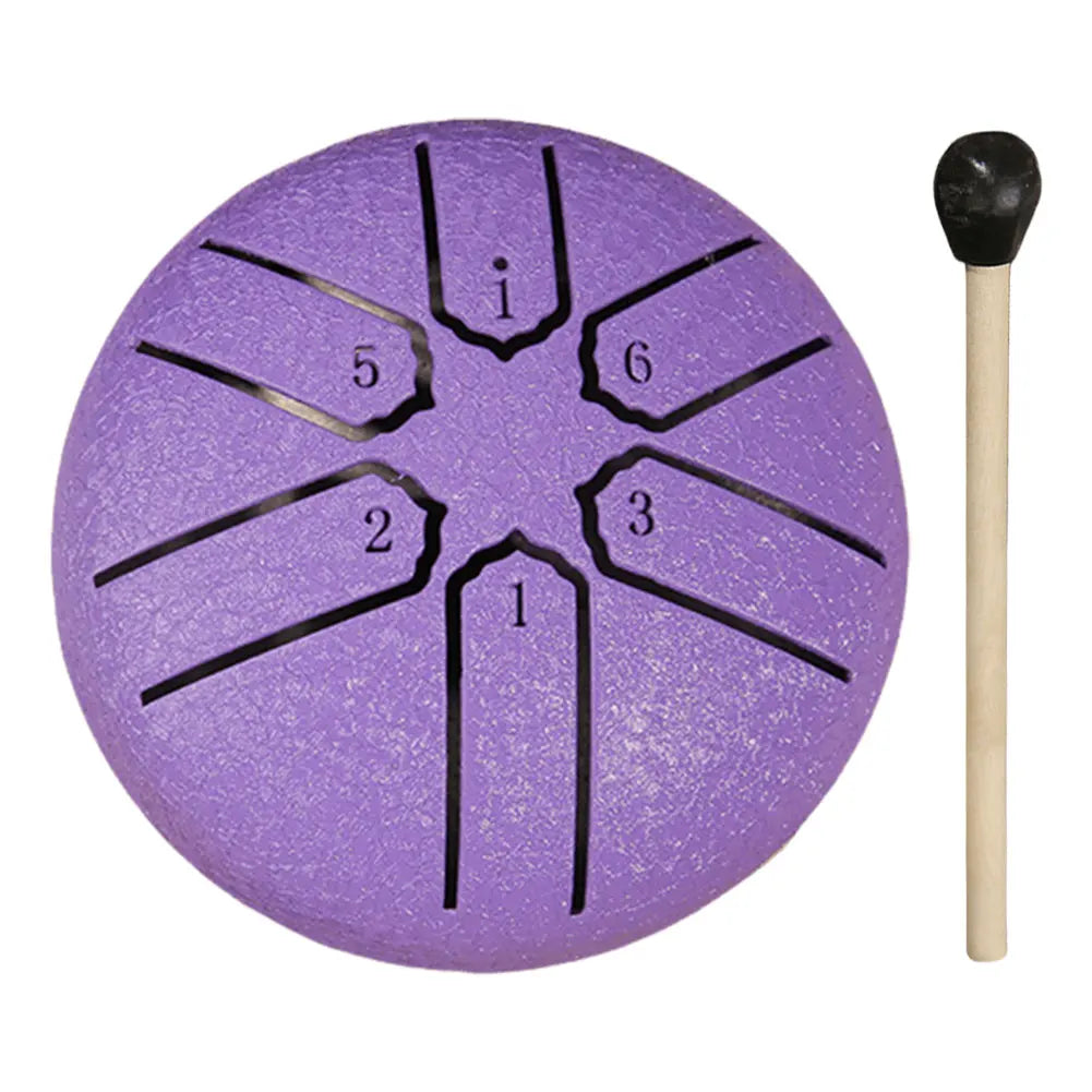 3 Inches 6-Tones Steel Tongue Drum Rain Drum for Outside Drum Instrument Mini Hand Pan Drums Musical Instruments Drum Accessorie - Premium  from Lizard Vigilante - Just $13.99! Shop now at Lizard Vigilante