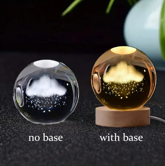 3D Crystal Planet Night Light – Laser Engraved Solar System Globe, 6cm Astronomy Crystal Ball for Home Decor & Unique Birthday Gift - Premium night light from Lizard Vigilante - Just $19.99! Shop now at Lizard Vigilante