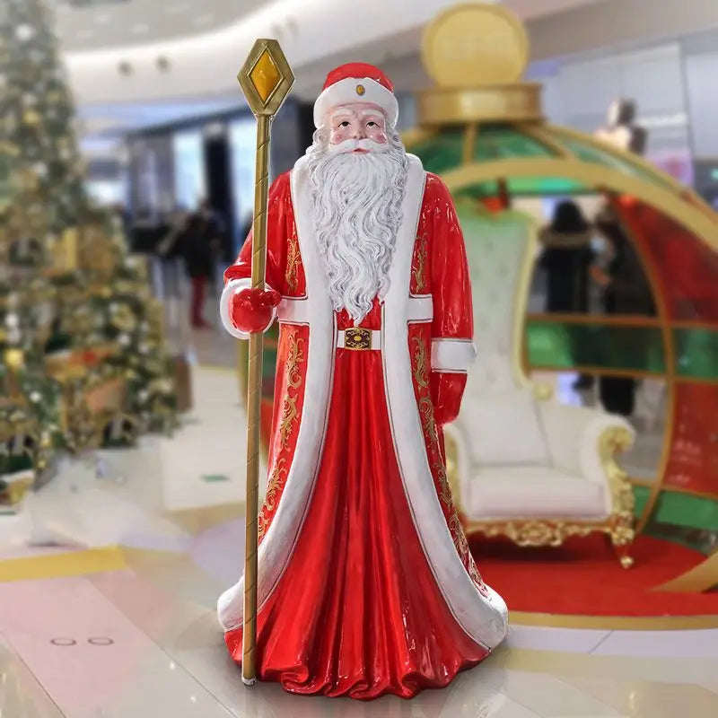 Outdoor Christmas Tree Decoration Life Size Christmas Statue For Sale