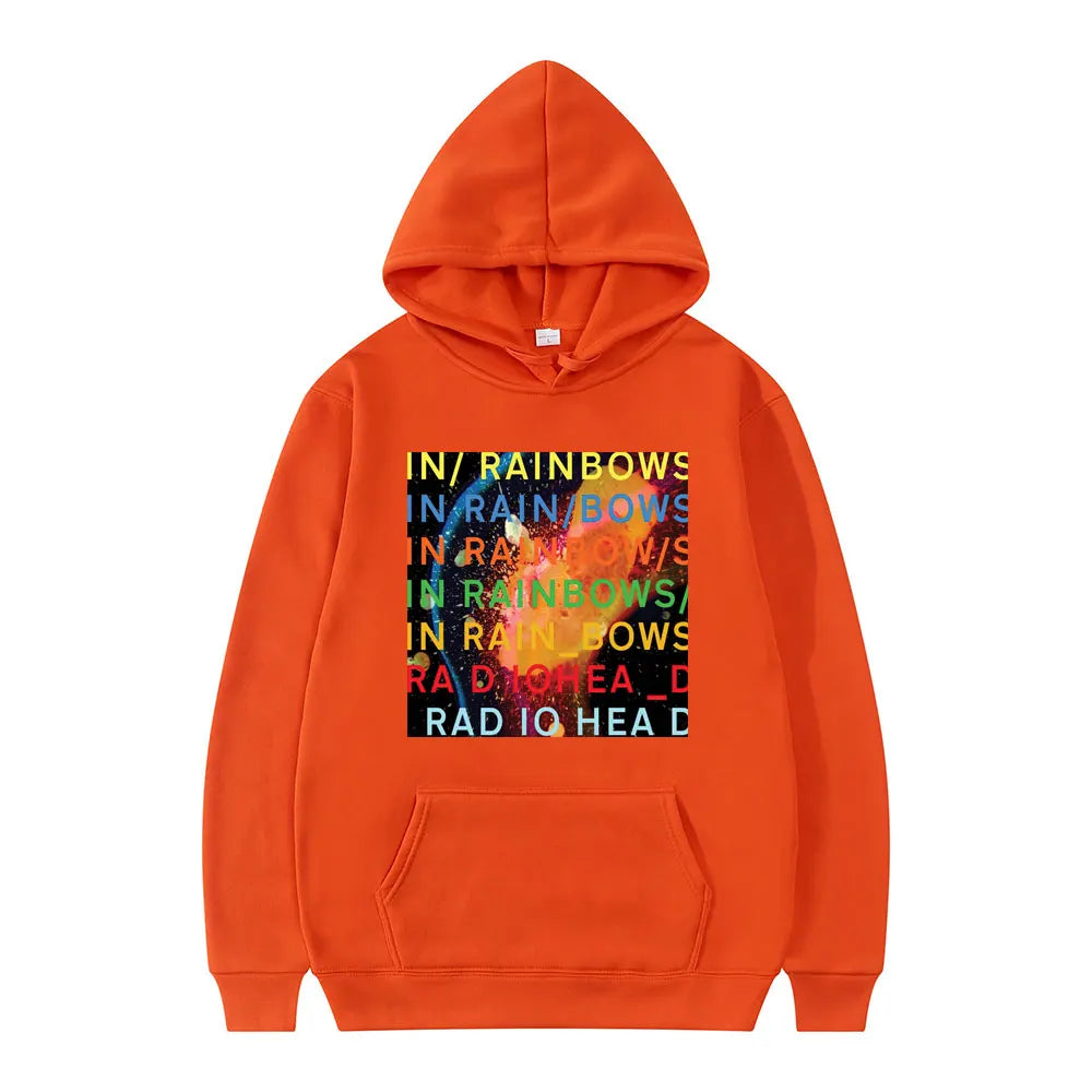 Vintage Radiohead "In Rainbows" Oversized Hoodie – Harajuku Streetwear for Men & Women - Premium Long-sleeve hoodie from Lizard Vigilante - Just $38.88! Shop now at Lizard Vigilante