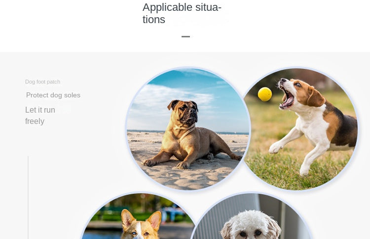 4PCS Dog Anti Slip Pad Breathable Foot Pad Disposable Pet Foots Mat Prevent Slip Waterproof Protector Avoid Dogs Slipping