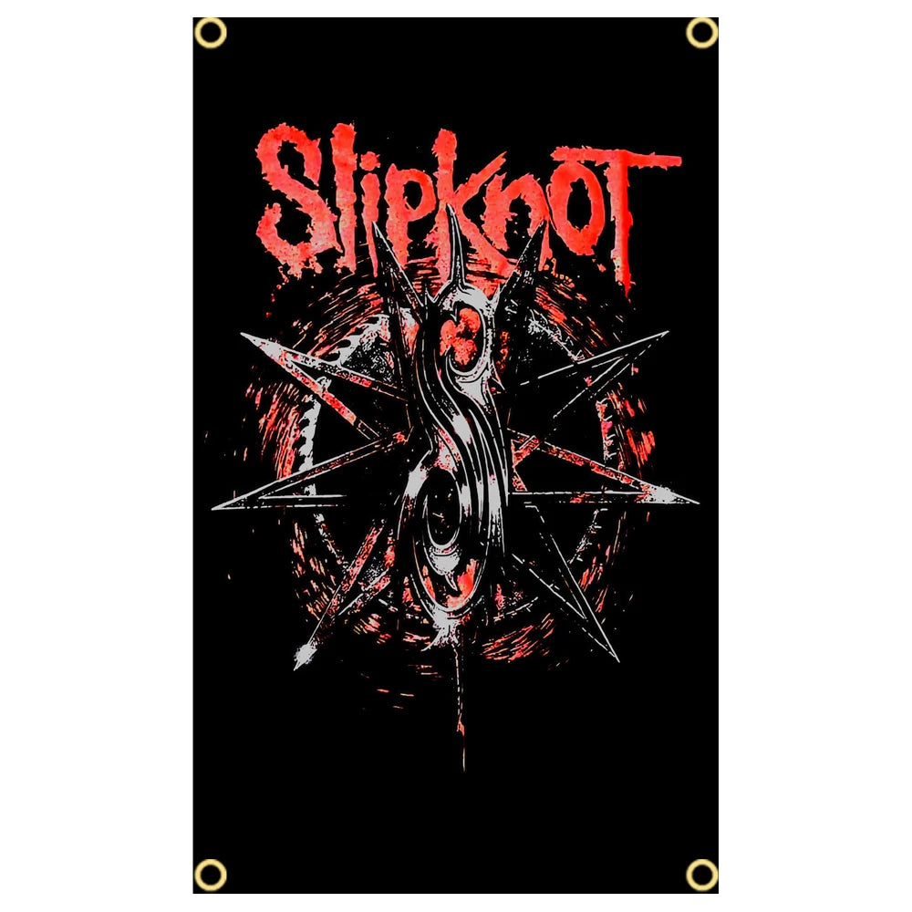 Slipknot Heavy Metal Band Flag – 3x5 Ft Polyester Tapestry for Indoor & Outdoor Decoration - Premium flag from Lizard Vigilante - Just $13.99! Shop now at Lizard Vigilante