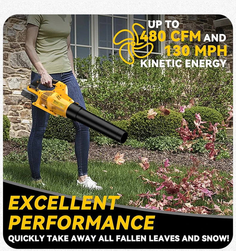 Electric Goddess EG-32000R — Cordless 6-Gear Air Blower Beast | 20V Compatible Superpower for Snow, Leaves, Dust & Chaos