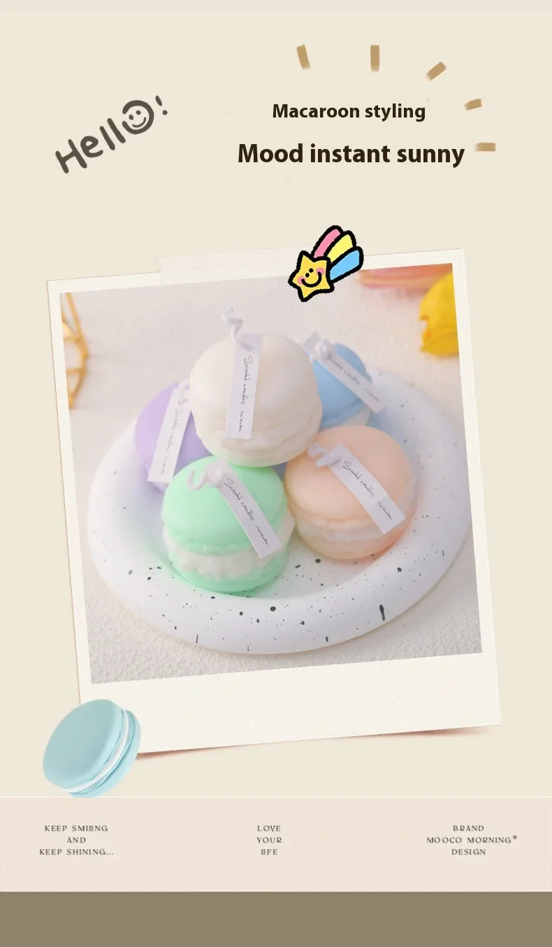 2025 Cute Macaron Creative Styling Aromatherapy Candles Home Fragrance Collection Decoration Ornaments Christmas Birthday Gifts