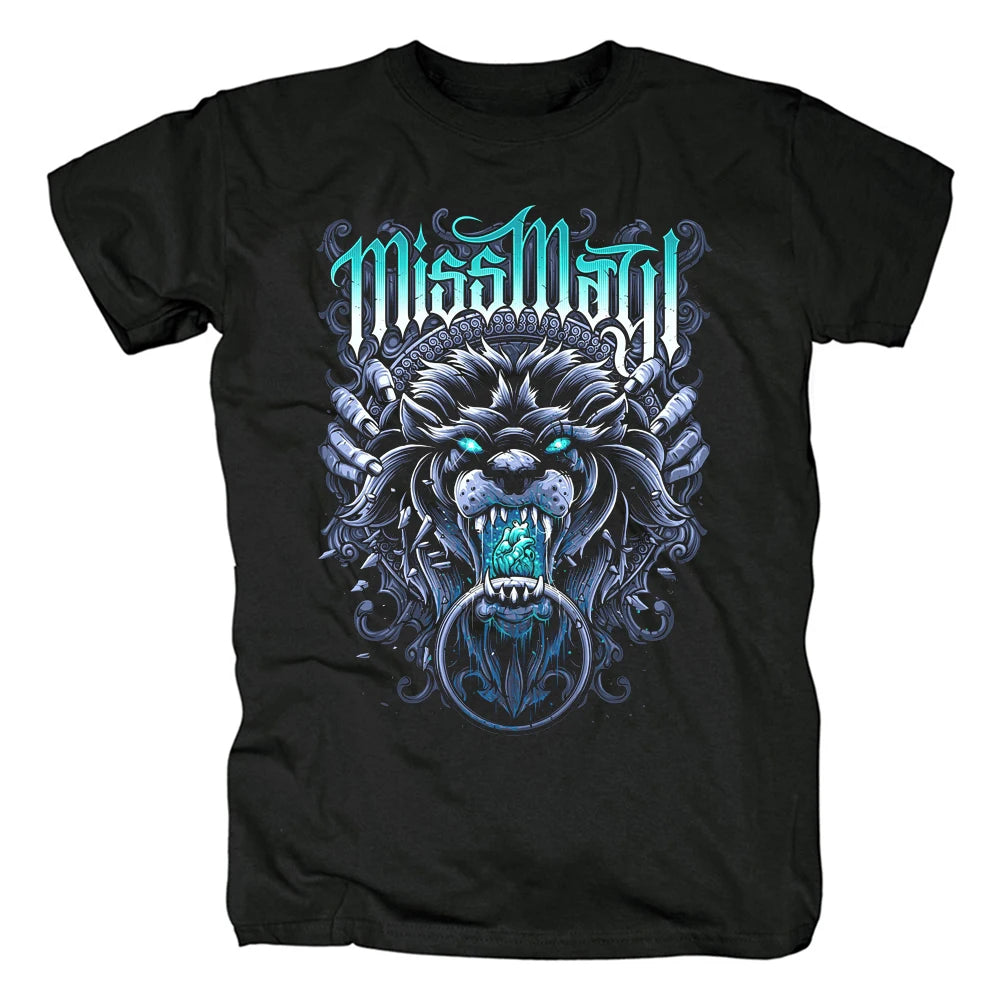 Miss May I Heavy Metal Cotton T-shirt Black Tees Rock T Shirt Harajuku Streetwear Mens Short Sleeve T-shirt Graphic Tees Tops - Premium T-Shirt from Lizard Vigilante - Just $23.99! Shop now at Lizard Vigilante